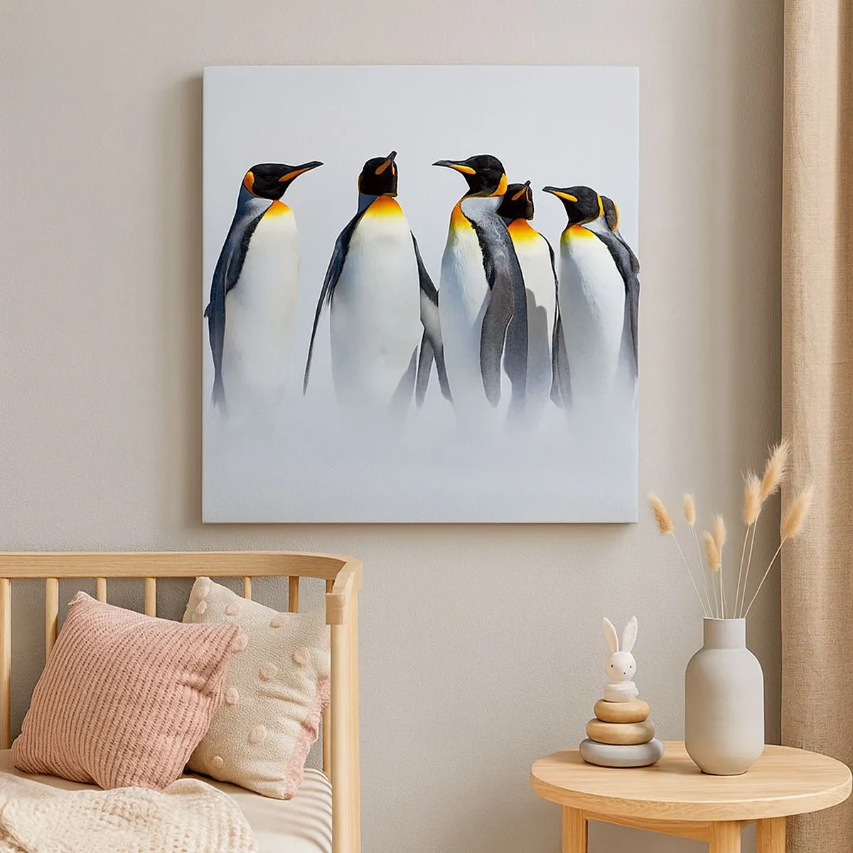 Lærredstryk - Billede på lærred - Møde i aftenkjole - 30x30 cm