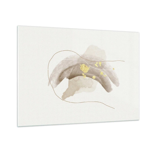 Billede på glas - Mødt i rummet - 100x70 cm