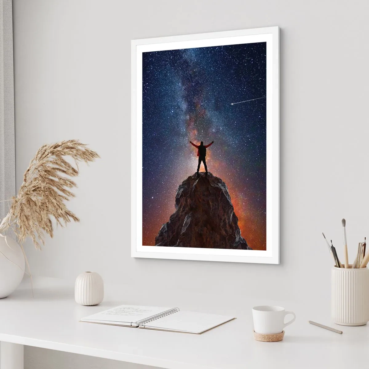 Plakat i hvid ramme - Magten er hos mig! - 61x91 cm