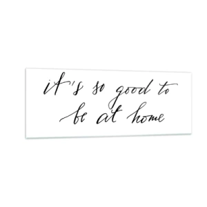 Billede på glas - Hele sandheden - 140x50 cm