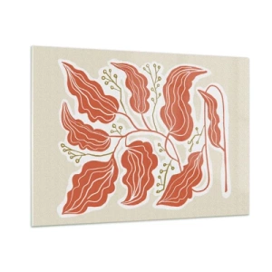 Billede på glas - Folk og koral - 100x70 cm