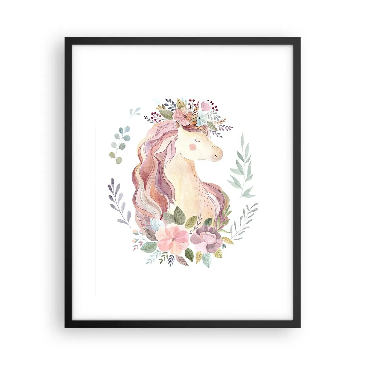 Plakat i sort ramme - En invitation til eventyrets verden - 40x50 cm