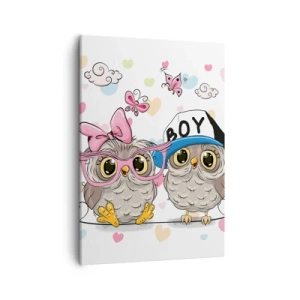 Lærredstryk - Billede på lærred - Lad os elske hinanden! - 50x70 cm