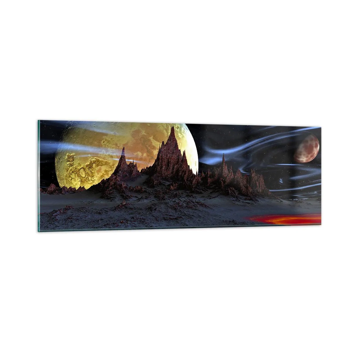 Billede på glas - En ukendt verden - 90x30 cm