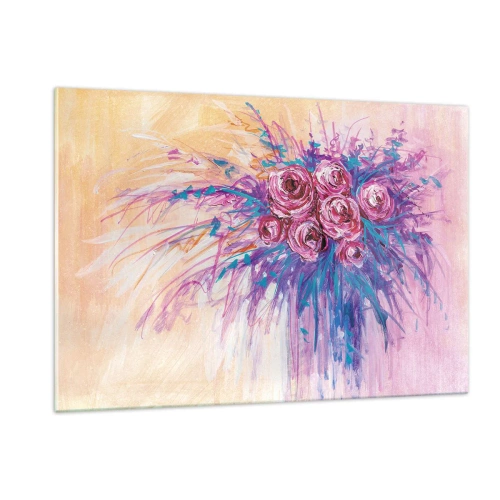 Billede på glas - Rose springvand - 120x80 cm