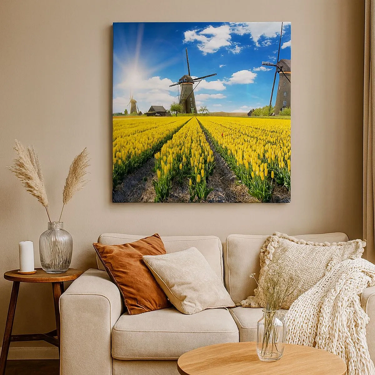 Lærredstryk - Billede på lærred - Kunne ikke være mere hollandsk - 30x30 cm