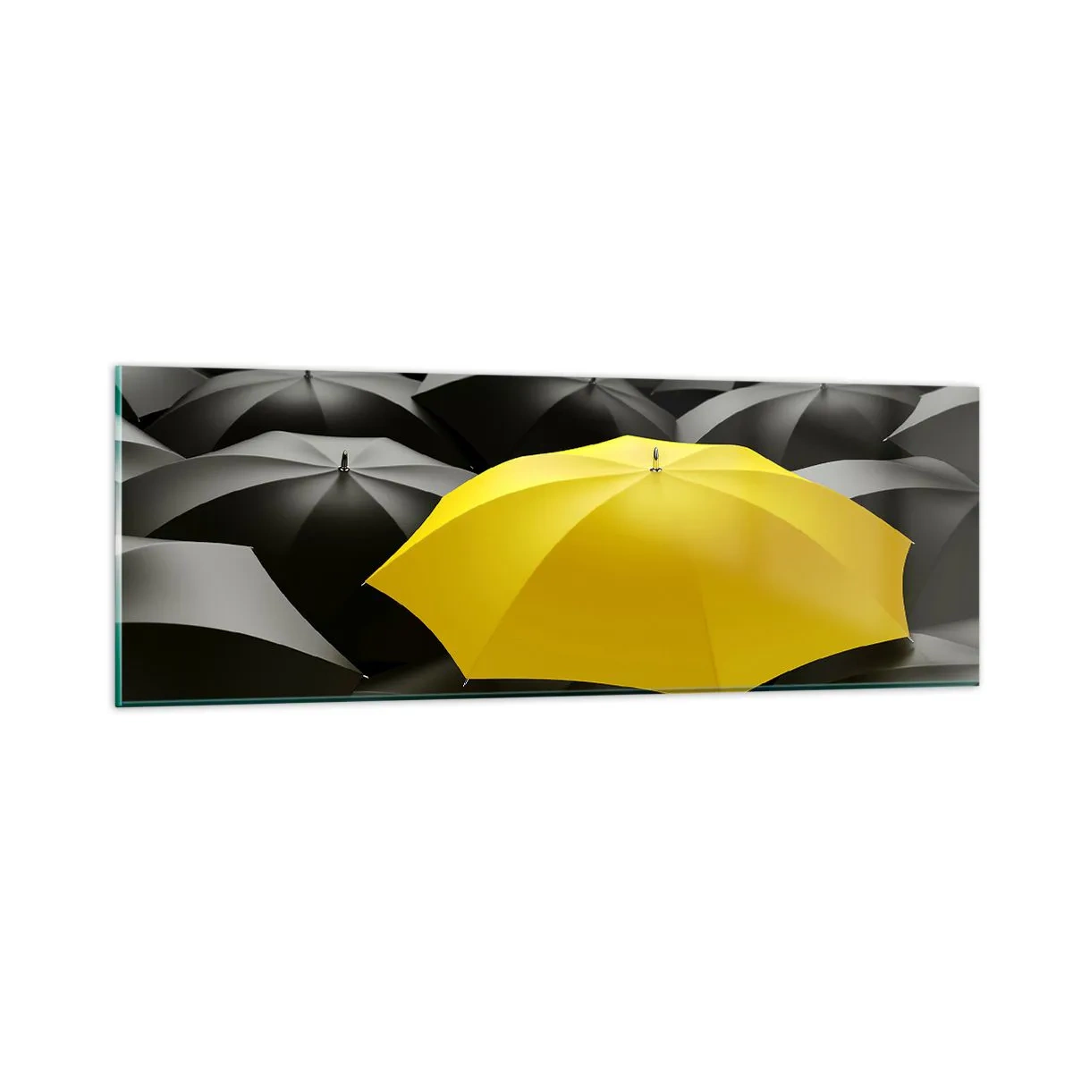 Billede på glas - Farvel til tristhed - 90x30 cm