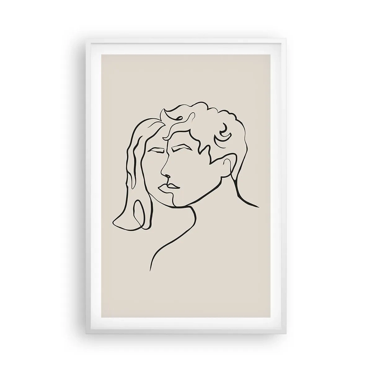 Plakat i hvid ramme - Og enhed er blevet til - 61x91 cm