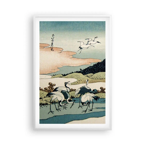 Plakat i hvid ramme - I japansk ånd - 61x91 cm