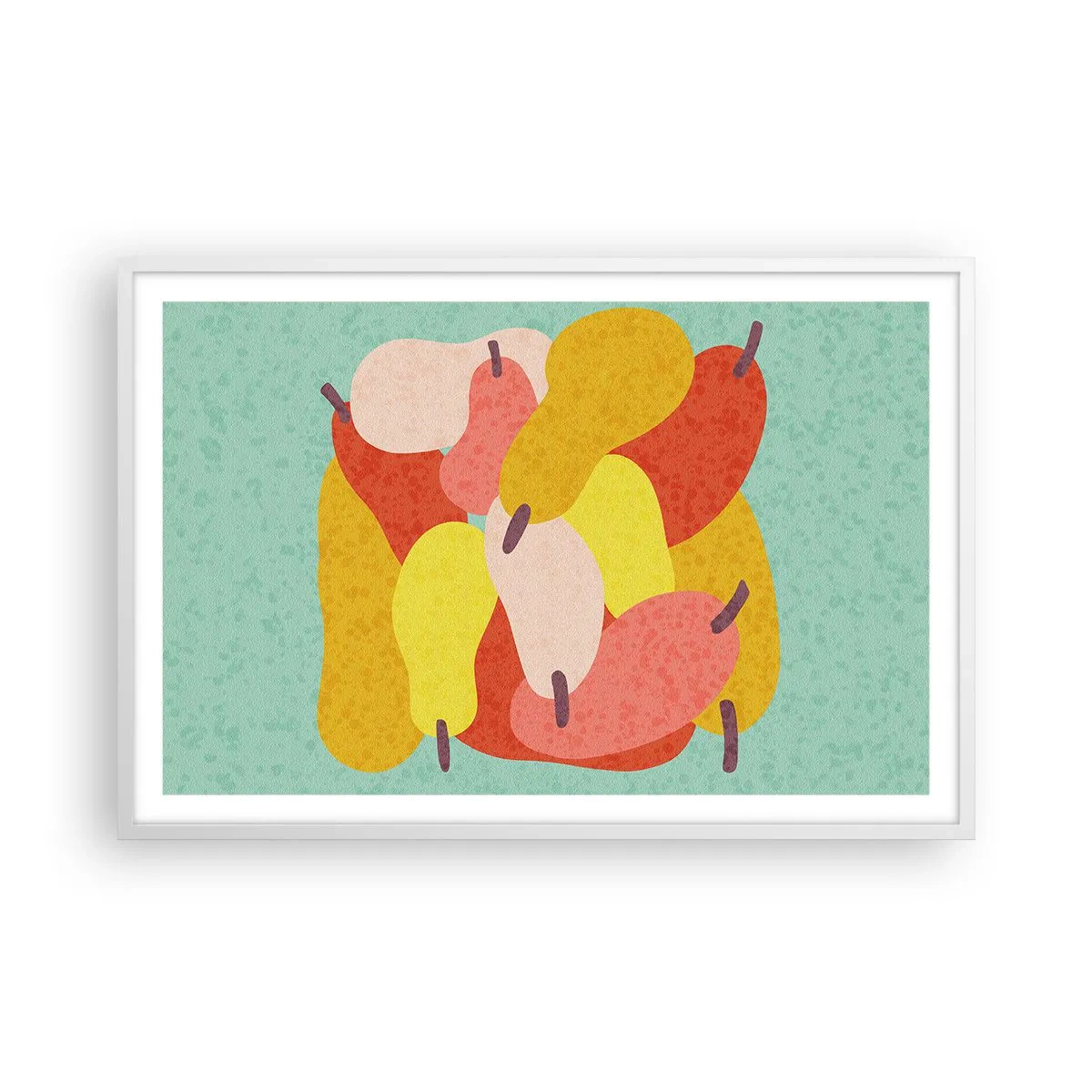 Plakat i hvid ramme - Smag på sommersolen - 91x61 cm