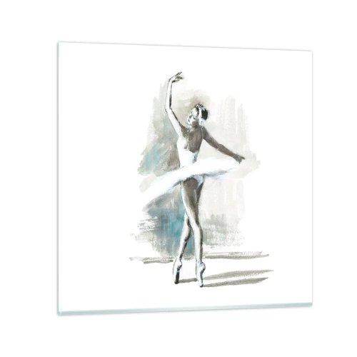 Billede på glas - Fortryllet til en svane - 60x60 cm