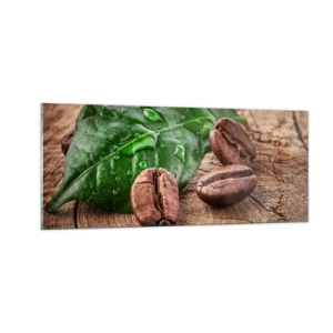 Billede på glas - Den sandeste og sorteste - 100x40 cm