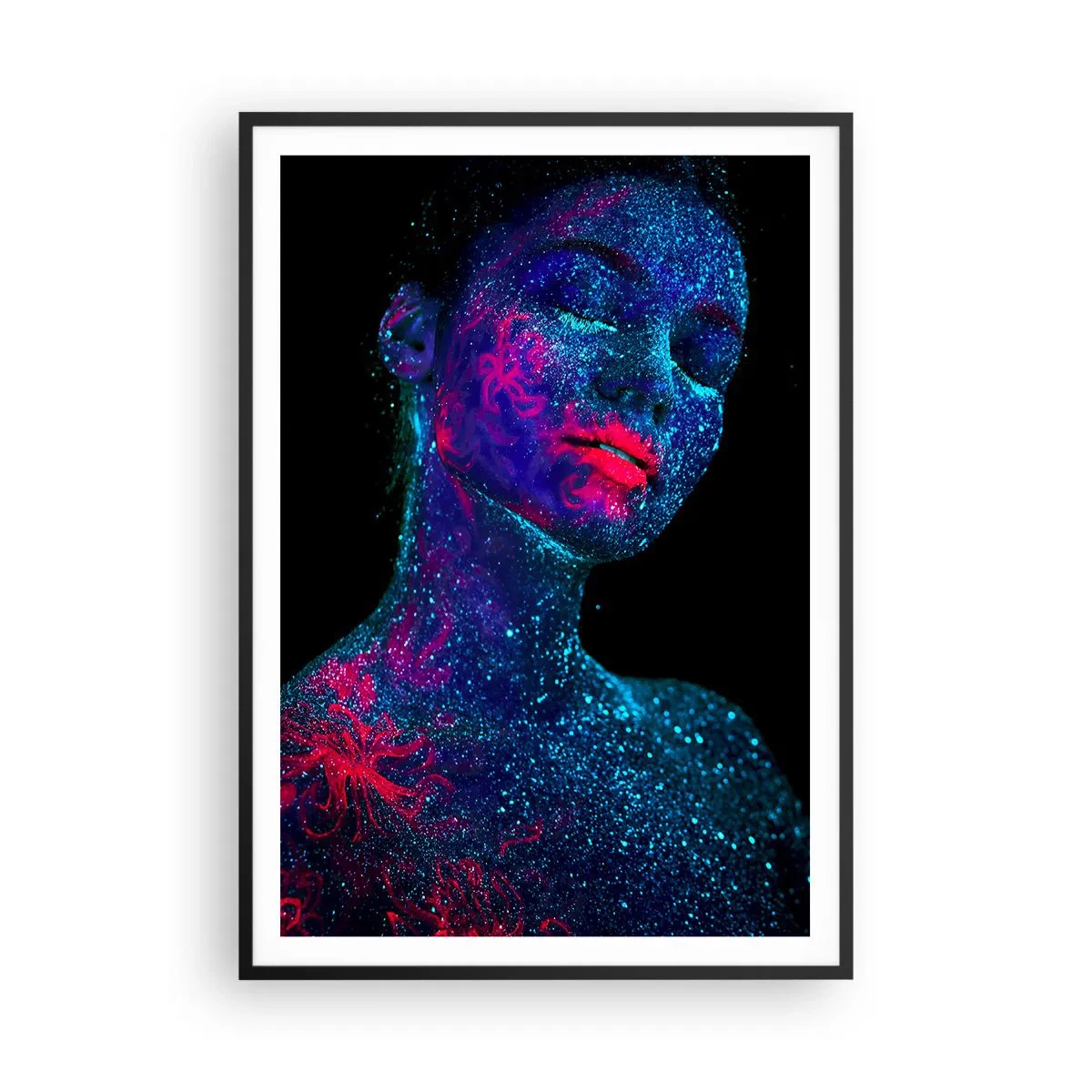 Plakat i sort ramme - I stjernestøv - 70x100 cm