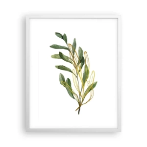 Plakat i hvid ramme - Alt, hvad der er godt - 40x50 cm