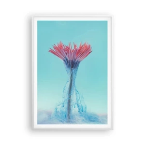 Plakat i hvid ramme - I en nærende omfavnelse - 70x100 cm