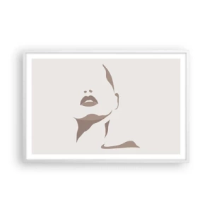 Plakat i hvid ramme - Skabt af lys og skygge - 91x61 cm