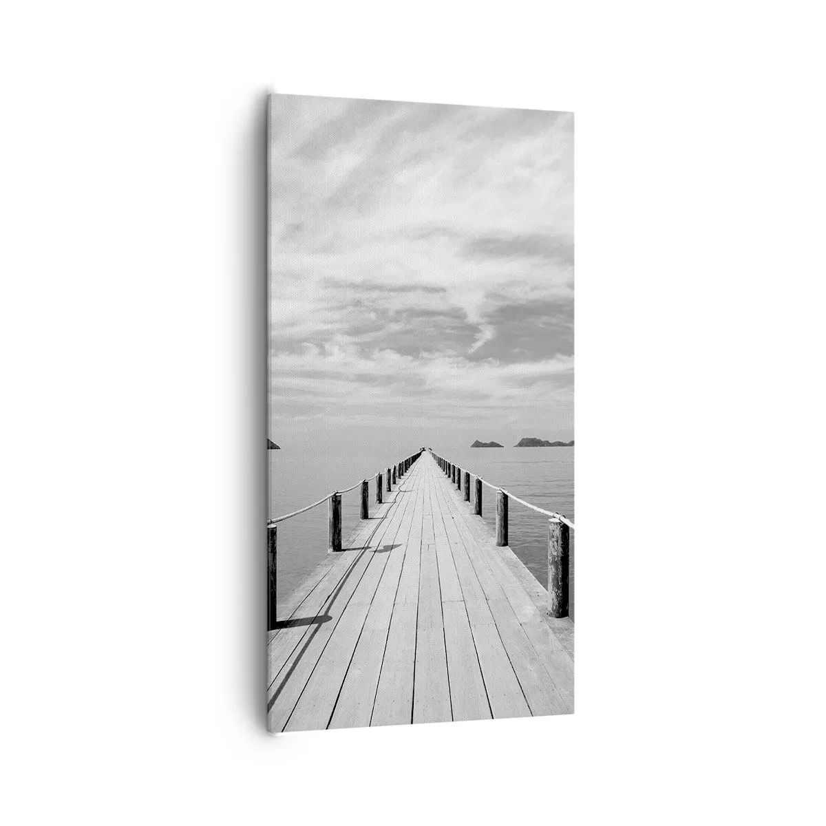 Lærredstryk - Billede på lærred - Eller måske en rejse... - 65x120 cm