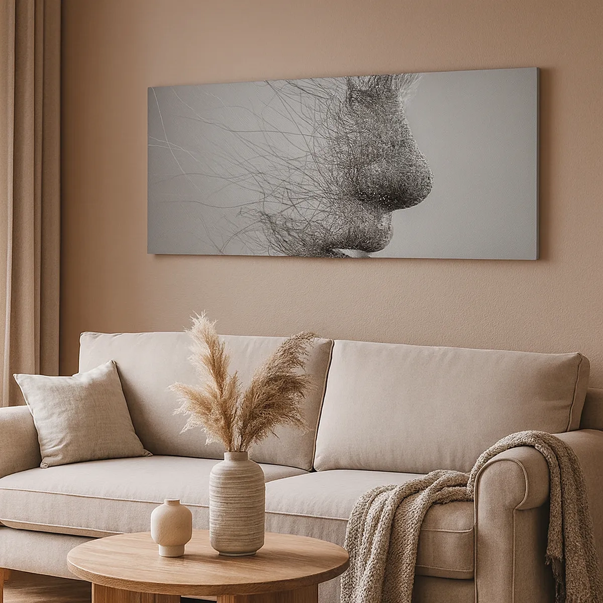 Lærredstryk - Billede på lærred - Vindens ånd - 30x30 cm