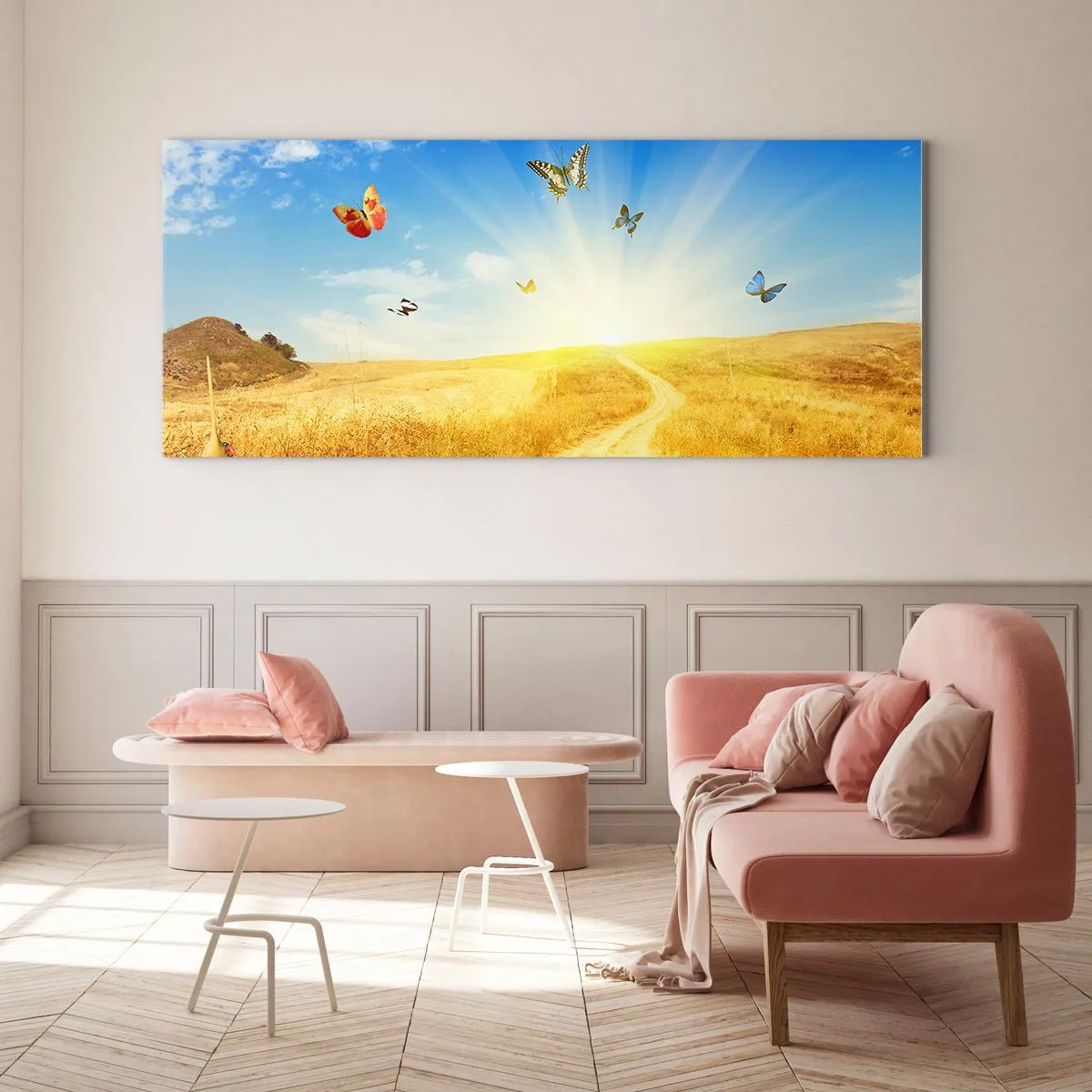 Billede på glas - Og hvordan kan man ikke elske sommeren? - 90x30 cm