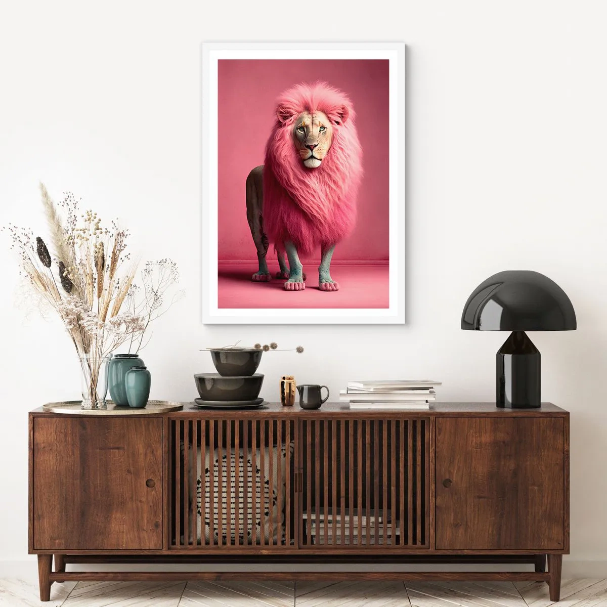 Plakat i hvid ramme - Og du er ikke længere bange - 30x40 cm