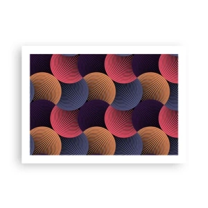 Plakat - I en cirkulær rytme - 70x50 cm