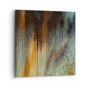 Lærredstryk - Billede på lærred - En utilsigtet farverig komposition - 30x30 cm
