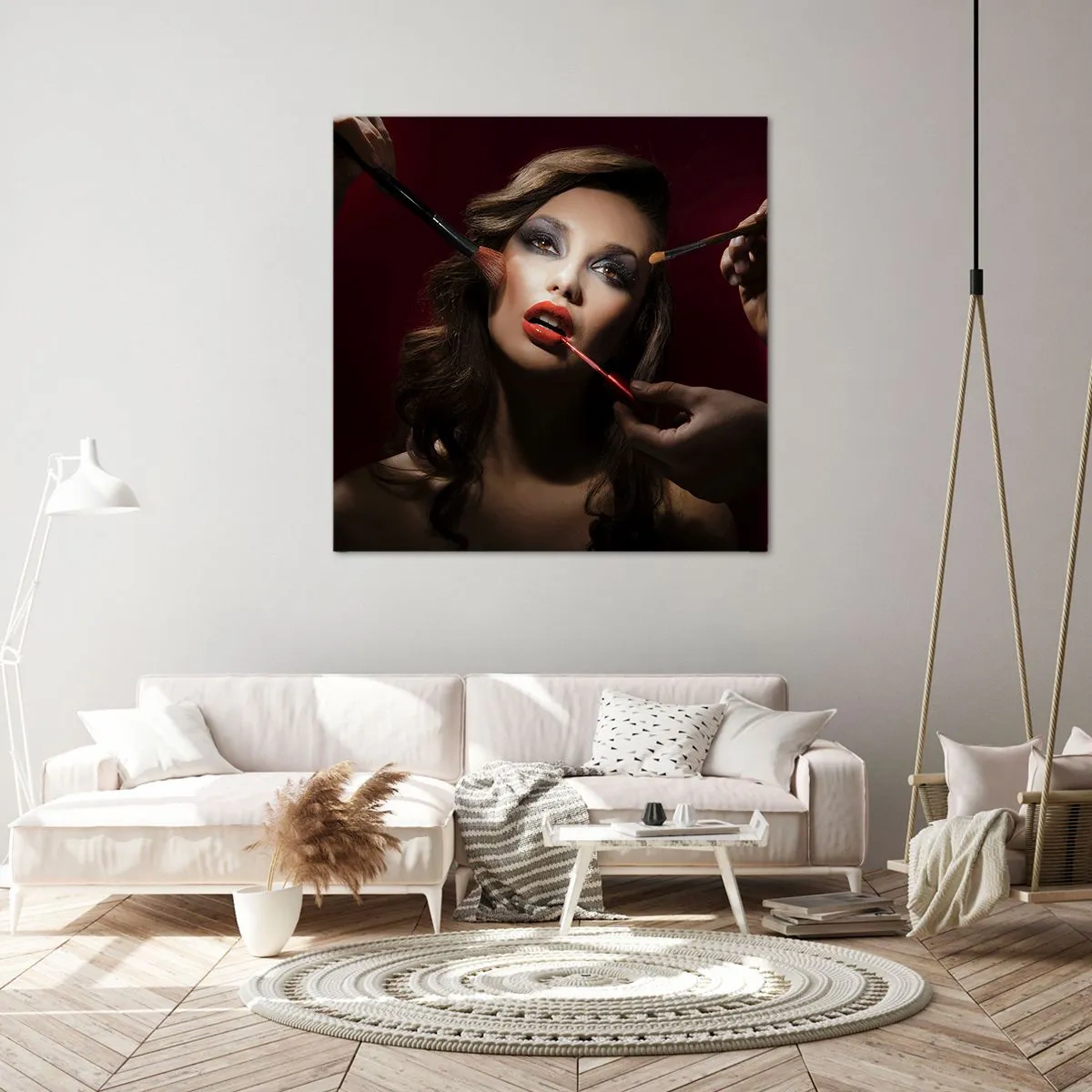 Lærredstryk - Billede på lærred - Smukke drømmende - 40x40 cm