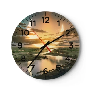 Vægur, Uret - Et eller andet sted i en galakse langt, langt væk - 40x40 cm