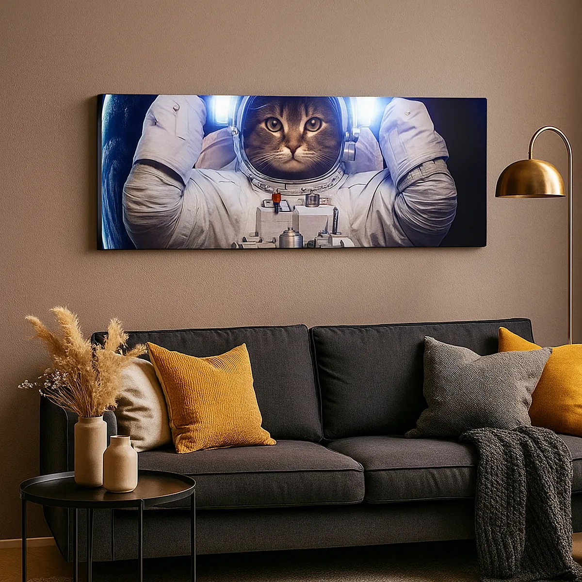 Lærredstryk - Billede på lærred - Houston, I har et problem - 30x30 cm