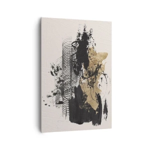 Lærredstryk - Billede på lærred - Komposition med lidenskab - 70x100 cm