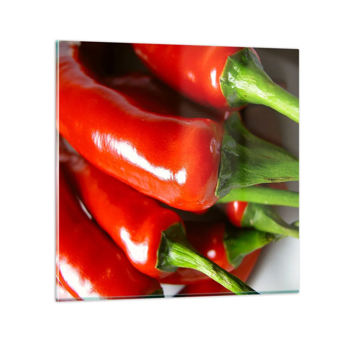 Billede på glas - Saftig, skinnende, glat - 50x50 cm