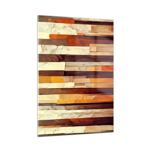 Billede på glas - Hymne af skovens træer - 50x70 cm