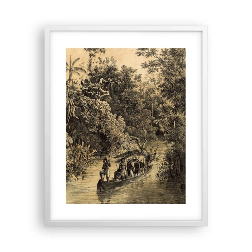 Plakat i hvid ramme - Rejsen til kilden - 40x50 cm