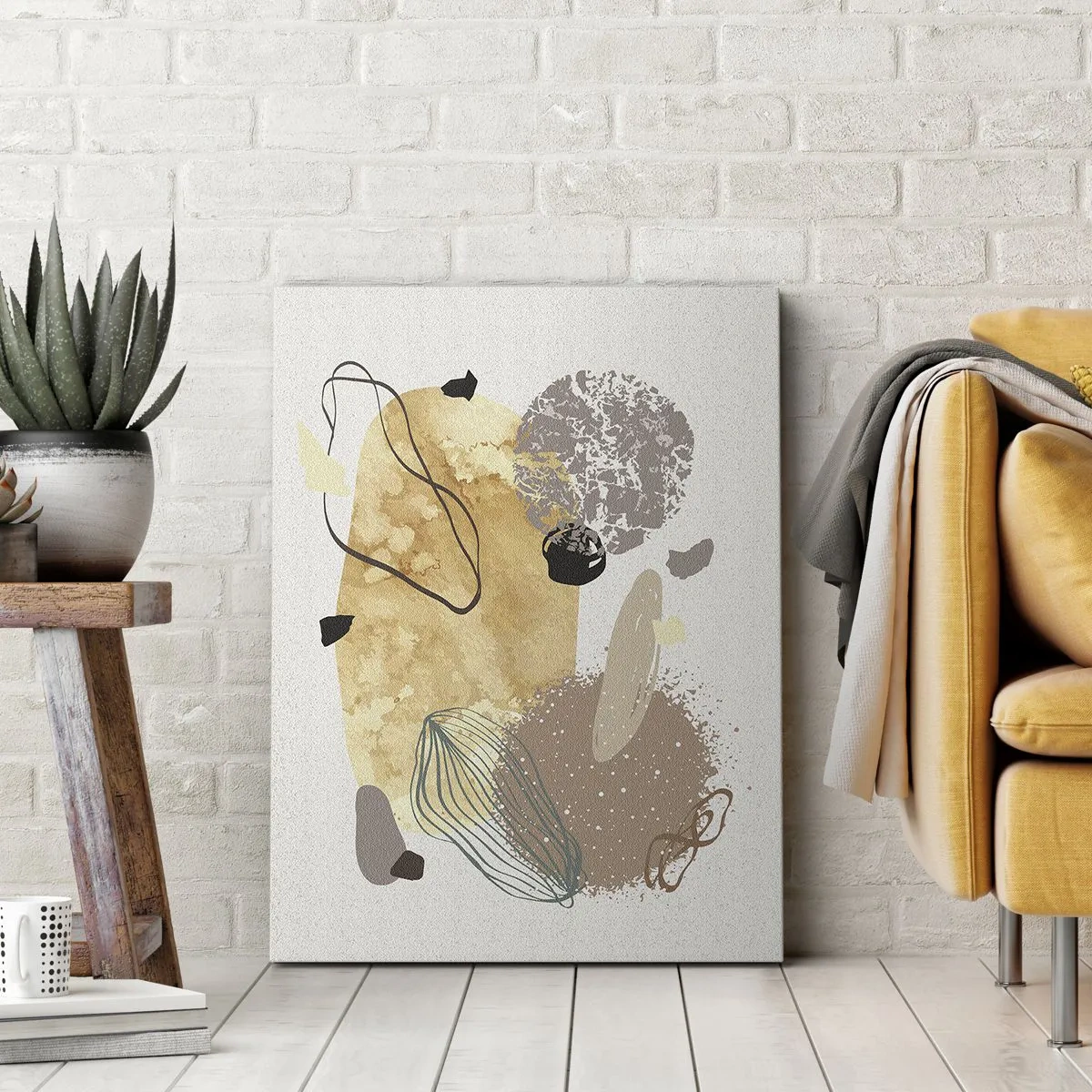Lærredstryk - Billede på lærred - Anvendt plumkologi - 50x70 cm