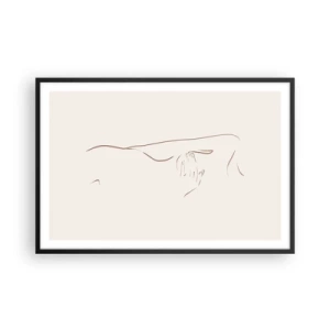 Plakat i sort ramme - Begærets form - 91x61 cm