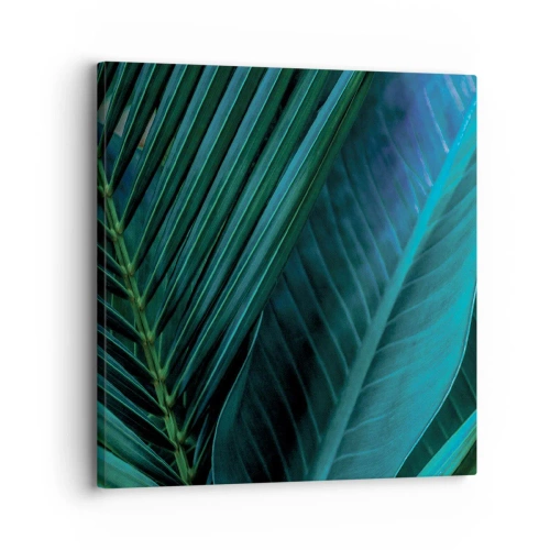 Lærredstryk - Billede på lærred - Anatomi af en grøn - 30x30 cm