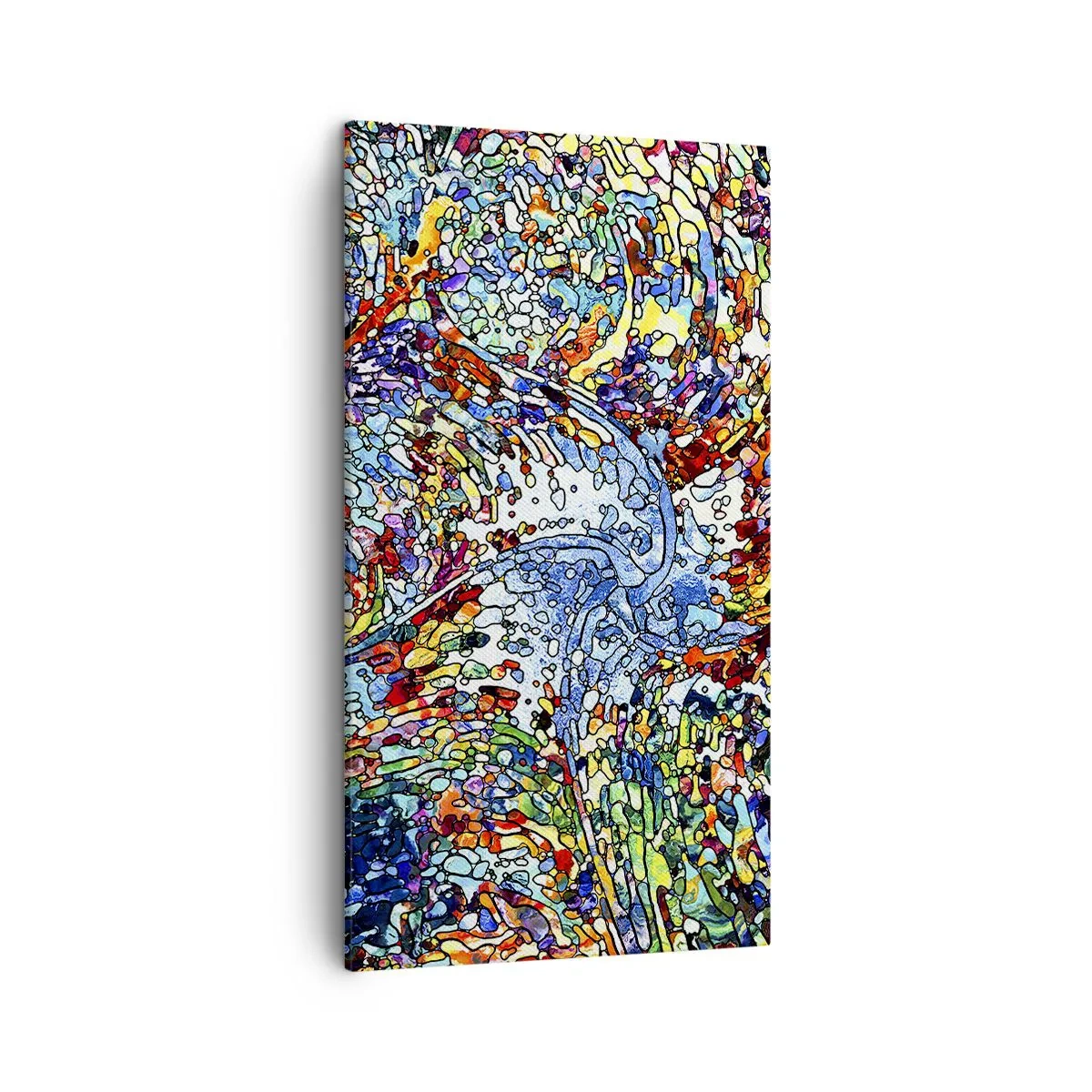 Lærredstryk - Billede på lærred - Dråbe af farvet glas - 45x80 cm