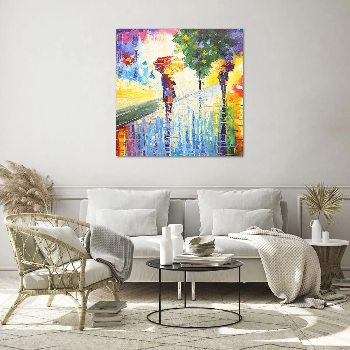 Billede på glas - Og alt er klart - 70x70 cm