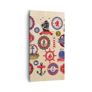 Lærredstryk - Billede på lærred - Sejlsportsbroderskab - 55x100 cm