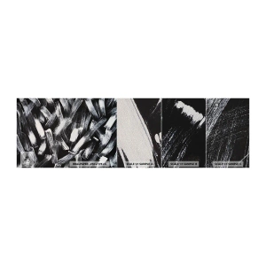 Prøve Fototapet Premium Sand - Abstraktion i den industrielle ånd - Stykke, Moderne, Børstning - 100x30 cm