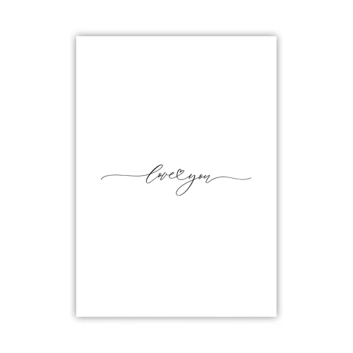 Plakat - Sort og hvid - 50x70 cm