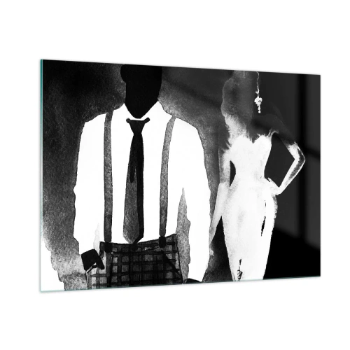 Billede på glas - I en noir-atmosfære - 100x70 cm