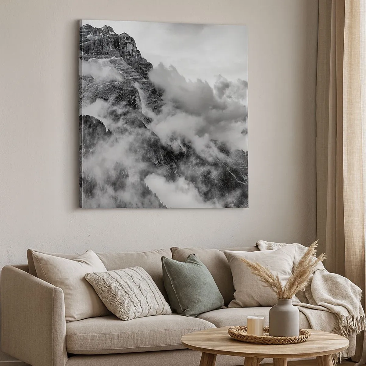 Lærredstryk - Billede på lærred - Smukt og grusomt - 30x30 cm