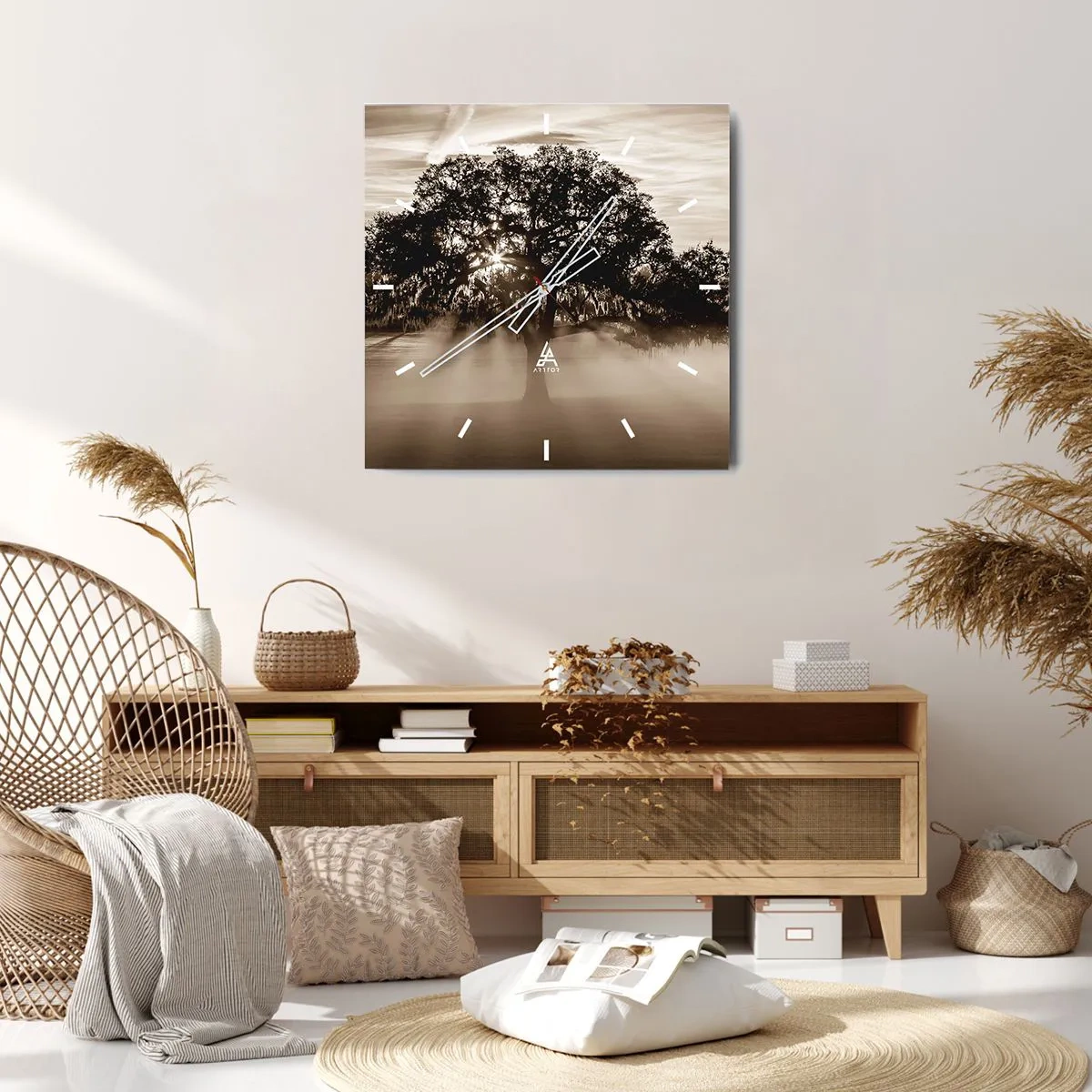 Vægur, Uret - Det gode videnstræ - 40x40 cm