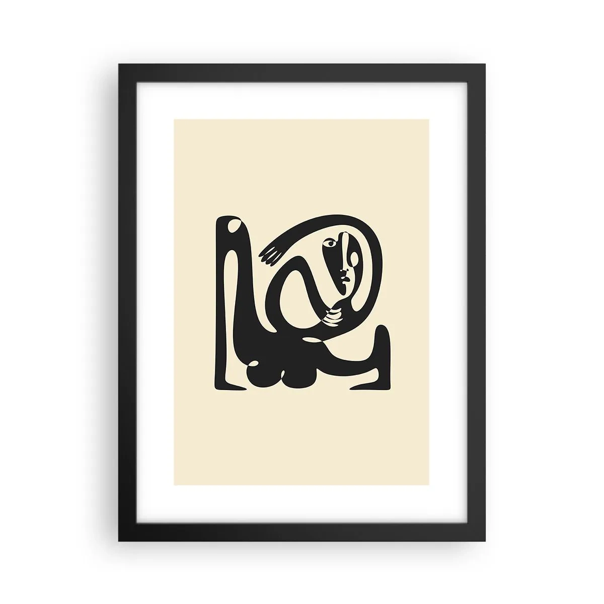 Plakat i sort ramme - Næsten Picasso - 30x40 cm