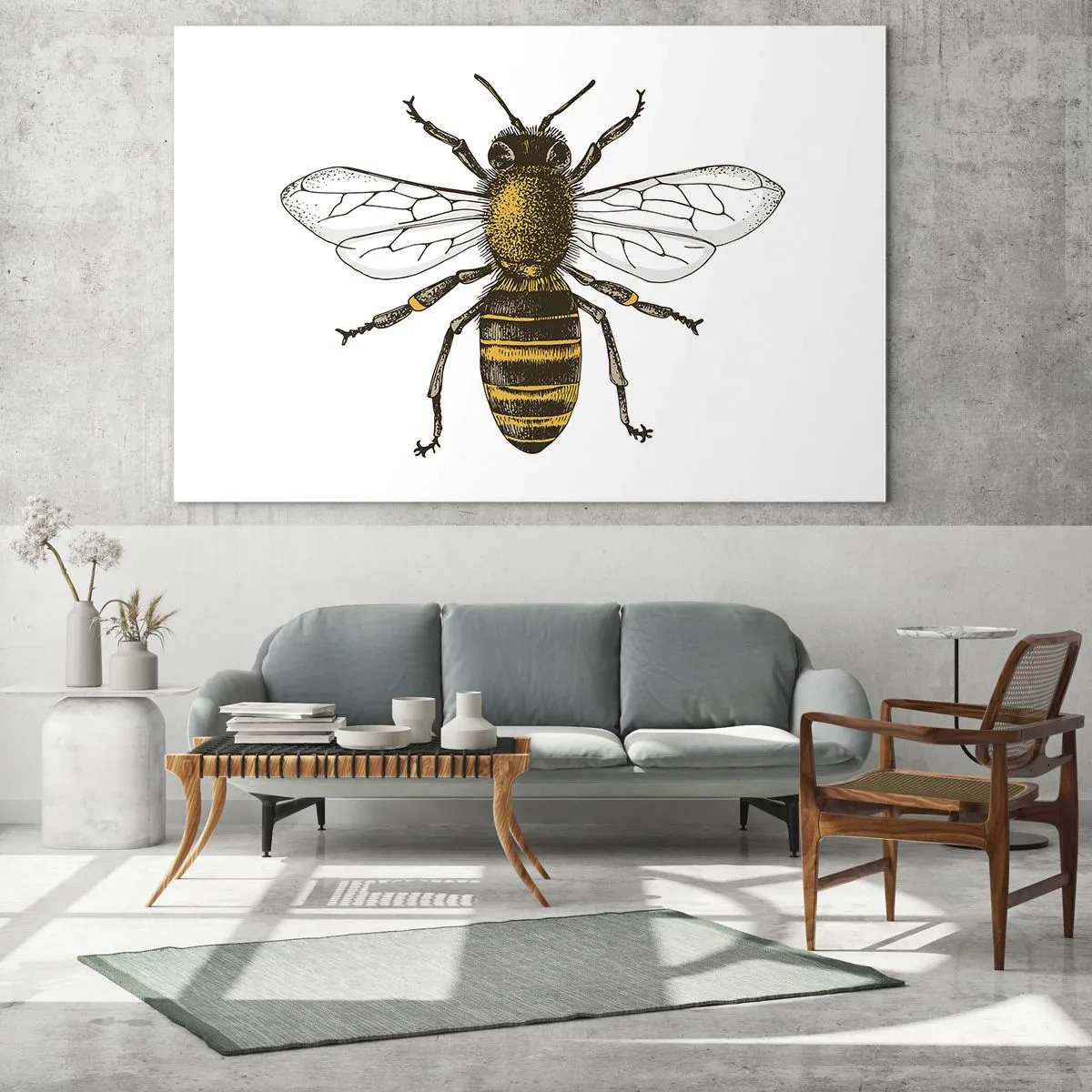 Billede på glas - Smuk og god - 100x70 cm