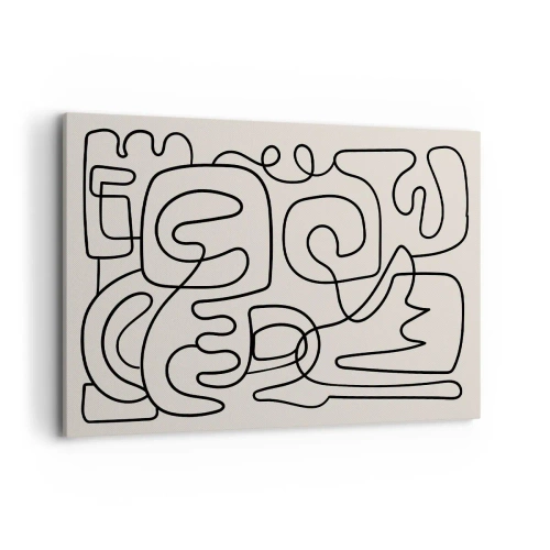 Lærredstryk - Billede på lærred - På sporet - 100x70 cm