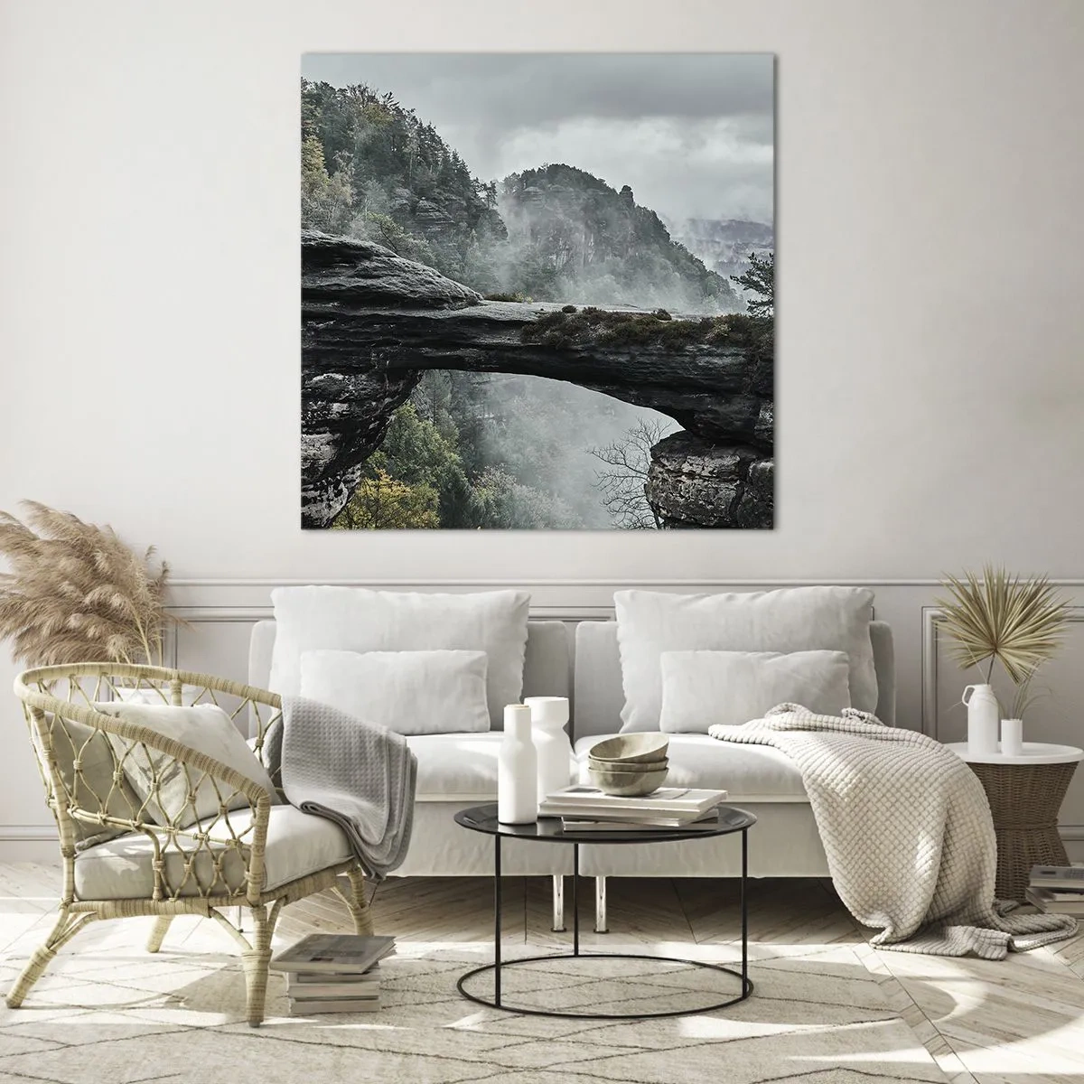 Billede på glas - Eventyret er ved at begynde - 40x40 cm