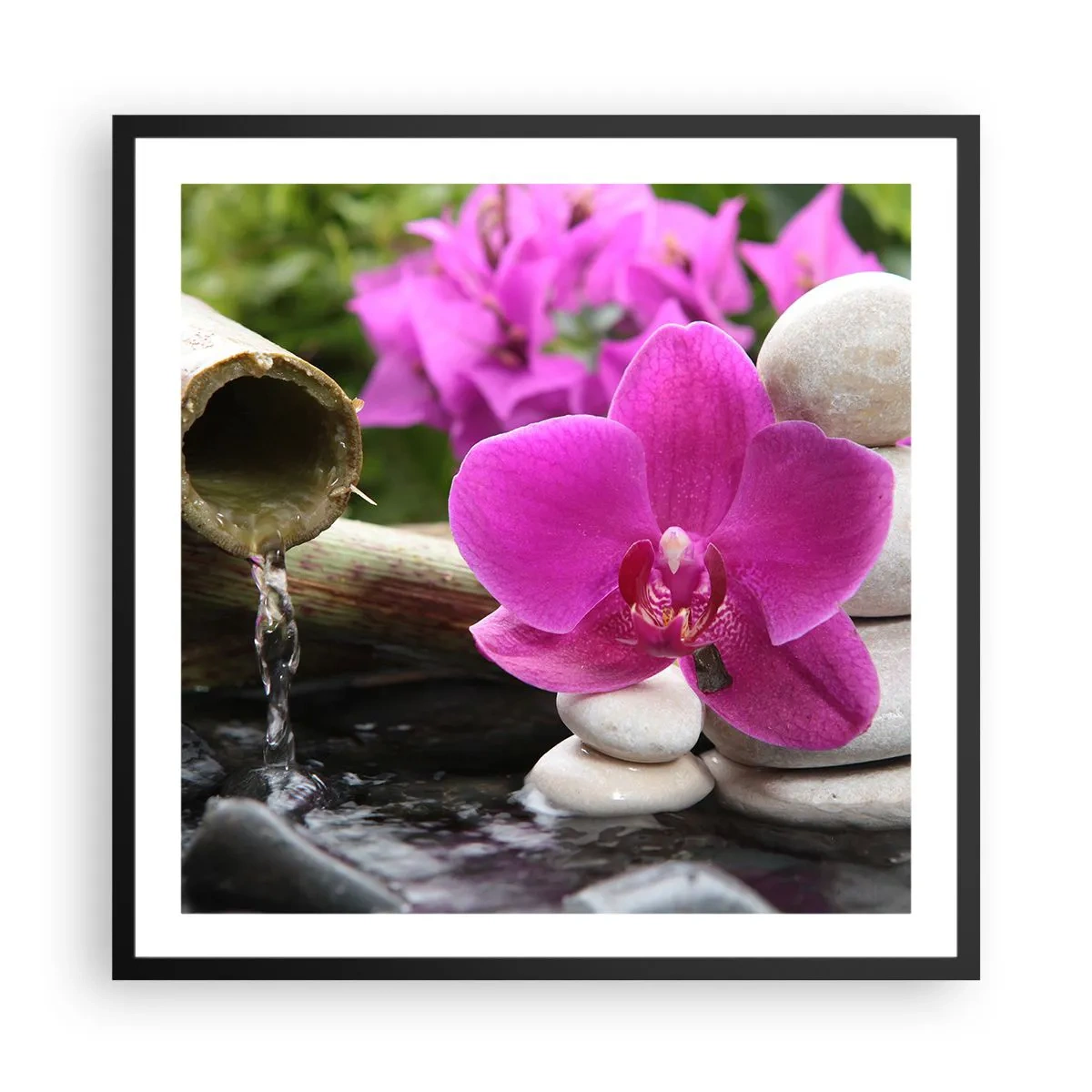 Plakat i sort ramme - Du hviler allerede - 60x60 cm