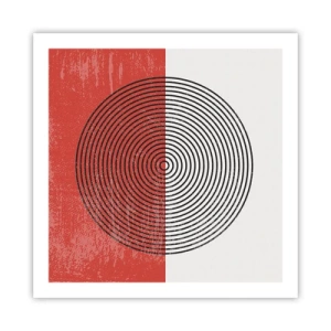 Plakat - Lige til sagen - 60x60 cm